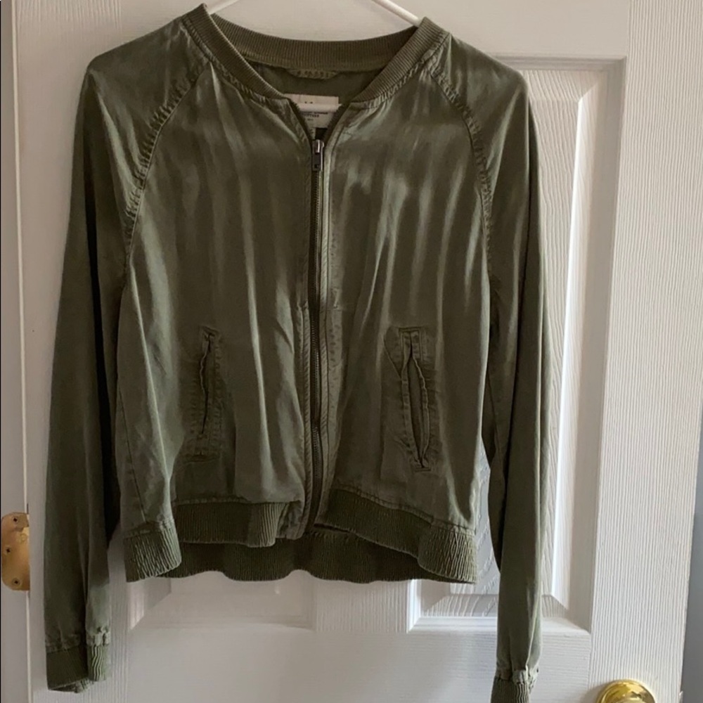 Green Bomber Jacket